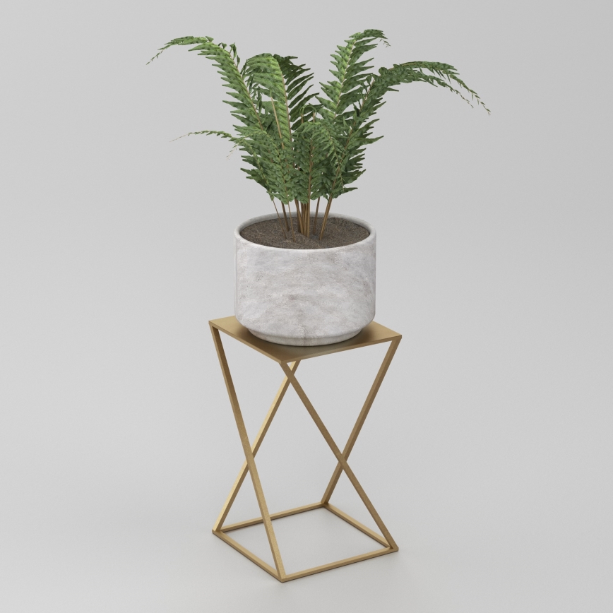 Kukkasteline 40x24 cm kulta