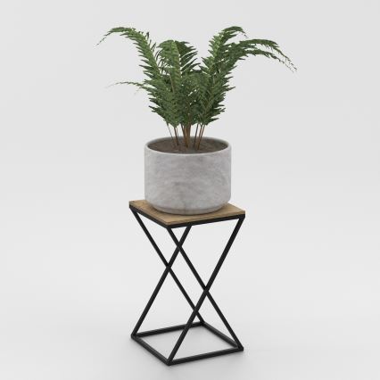 Kukkateline 40x24 cm musta