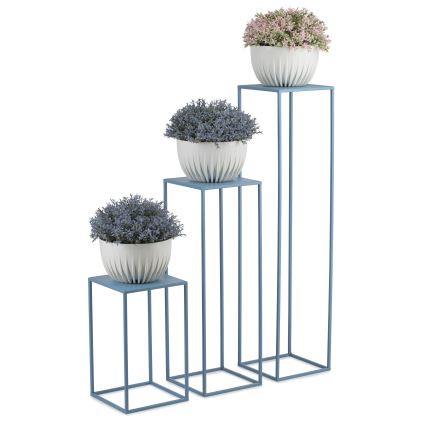 Kukkateline 40x24 cm sininen