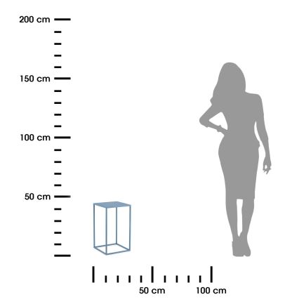 Kukkateline 40x24 cm sininen