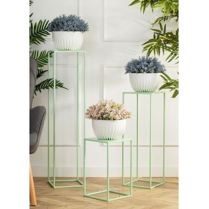 Kukkateline 40x24 cm vaaleanvihreä