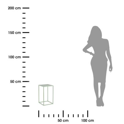 Kukkateline 40x24 cm vaaleanvihreä