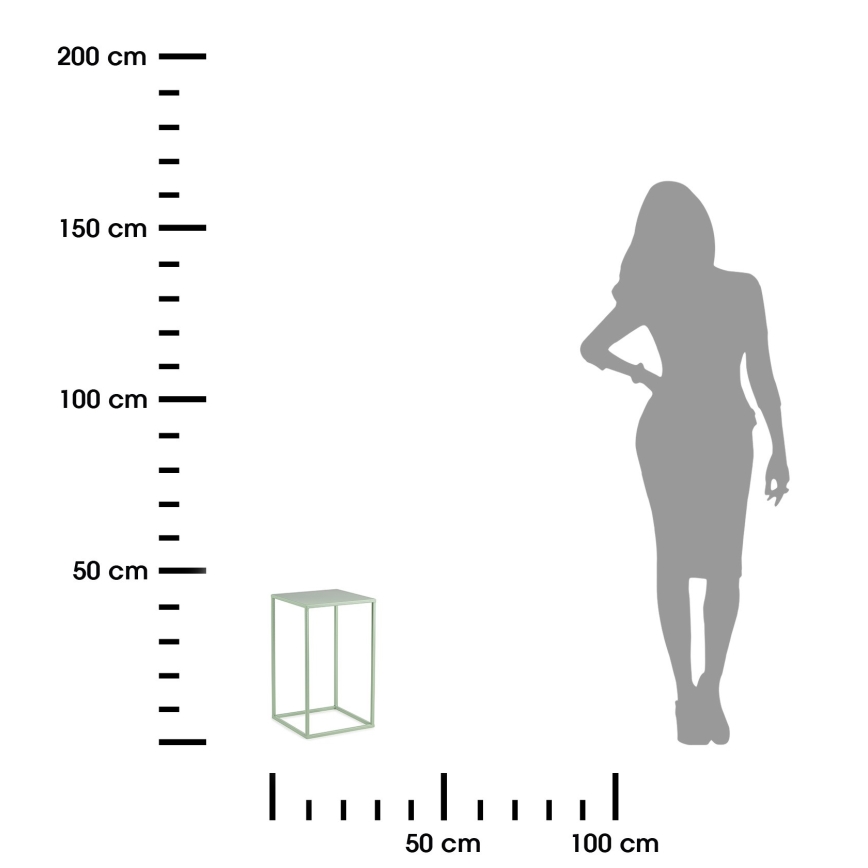 Kukkateline 40x24 cm vaaleanvihreä
