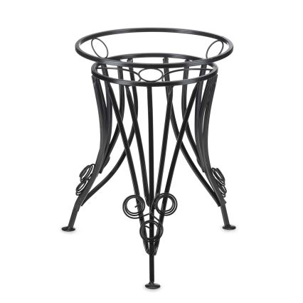 Kukkateline 47x43 cm musta