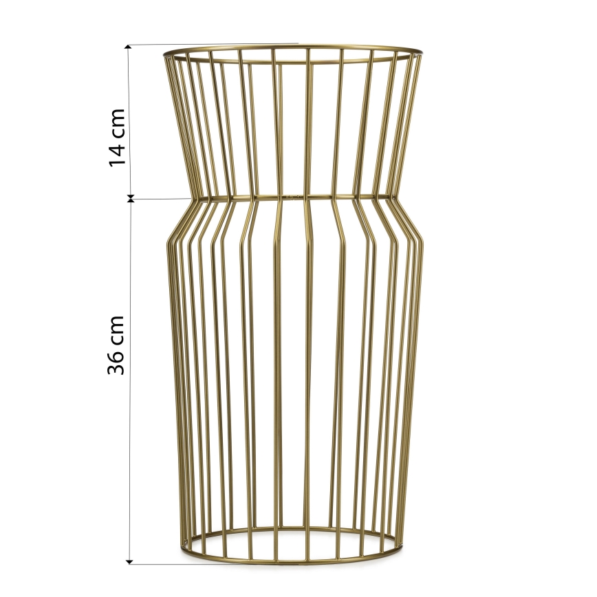 Kukkateline 50x26 cm kulta