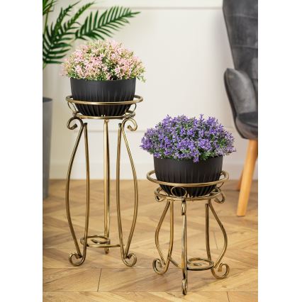 Kukkateline 62x28 cm kulta