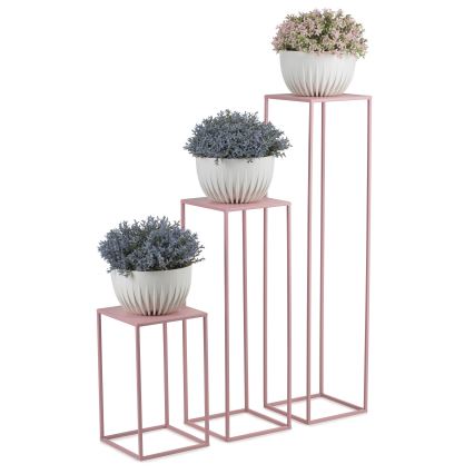 Kukkateline 70x24 cm vaaleanpunainen