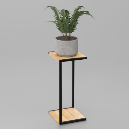 Kukkasteline 70x30x34 cm musta