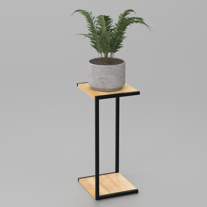 Kukkasteline 70x30x34 cm musta