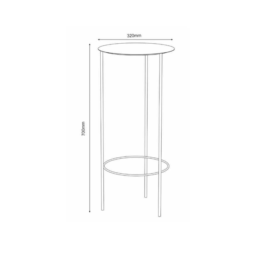 Kukkateline 70x32 cm valkoinen