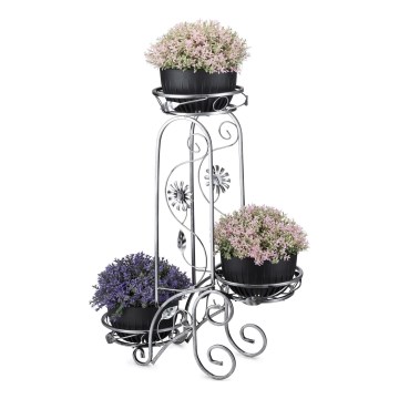 Kukkateline 88x65 cm hopea