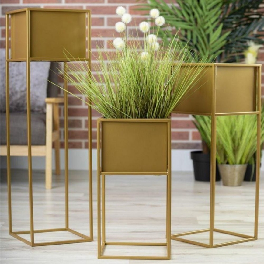 Kukkateline 90x24 cm kulta