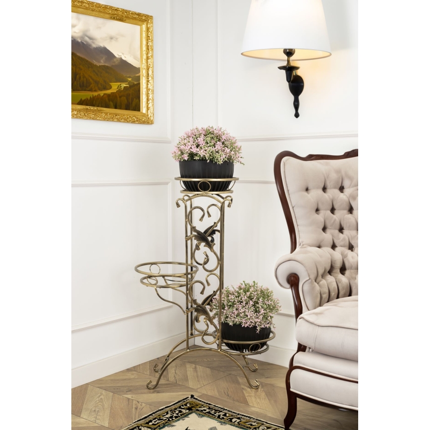 Kukkateline 90x65 cm kulta