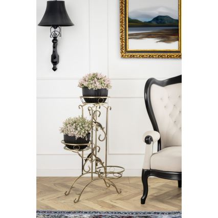 Kukkateline 90x65 cm kulta