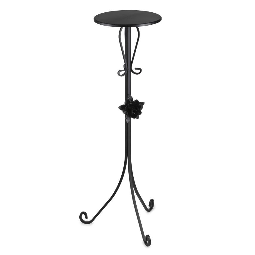 Kukkateline 95x39 cm musta