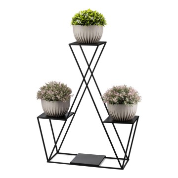 Kukkateline 95x78 cm musta