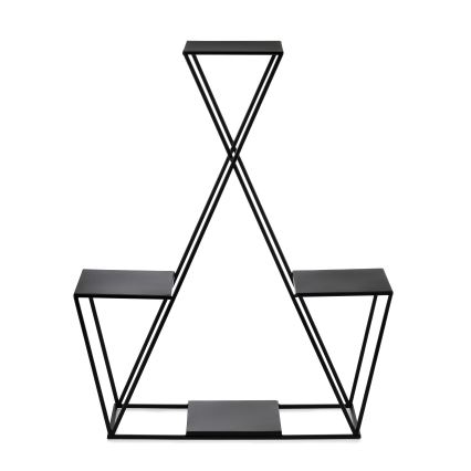 Kukkateline 95x78 cm musta