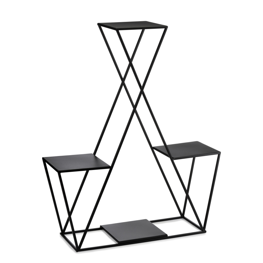 Kukkateline 95x78 cm musta