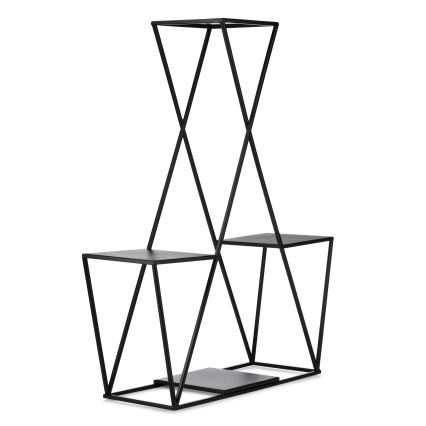 Kukkateline 95x78 cm musta