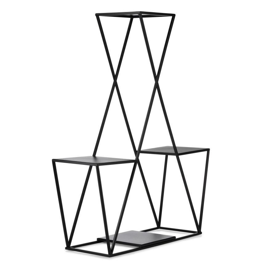 Kukkateline 95x78 cm musta