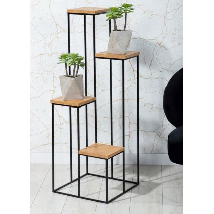 Kukkasteline KASKADA 70x34 musta/ruskea