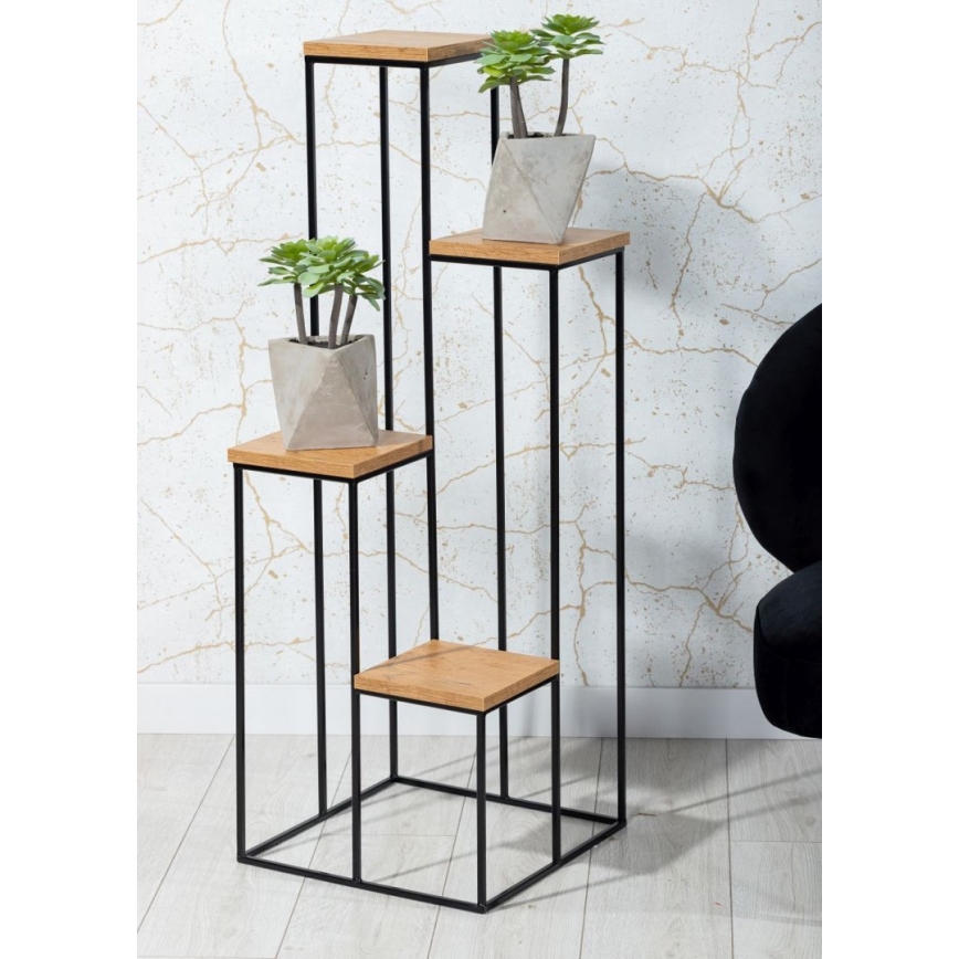 Kukkasteline KASKADA 70x34 musta/ruskea