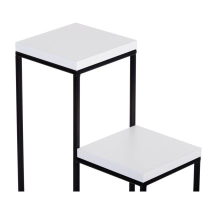 Kukkasteline KASKADA 70x34 musta/valkoinen