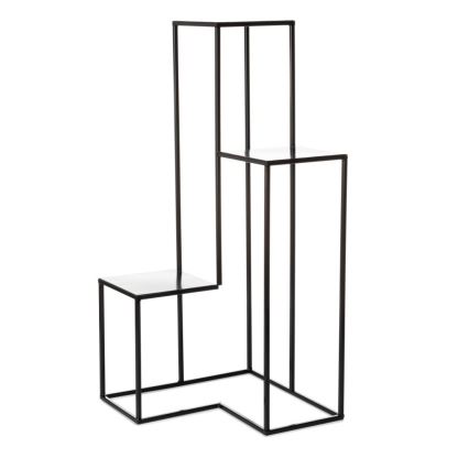 Kukkasteline KASKADA 85x40 cm musta