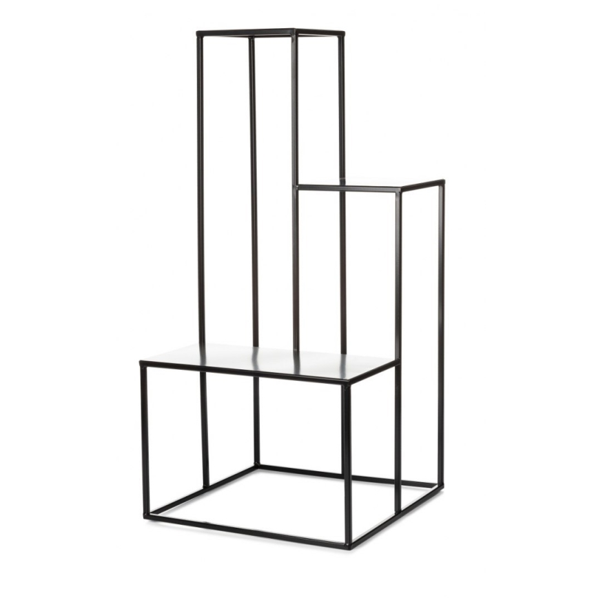 Kukkasteline KASKADA 85x40 cm musta