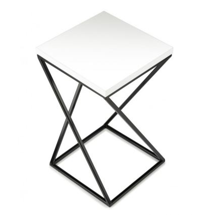 Kukkateline LOFT 40x24 cm musta/valkoinen