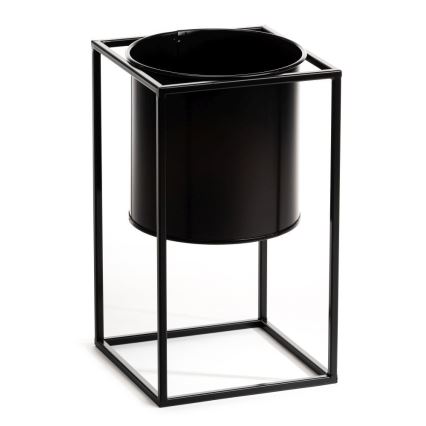 Kukkasteline RING 40x23 cm musta