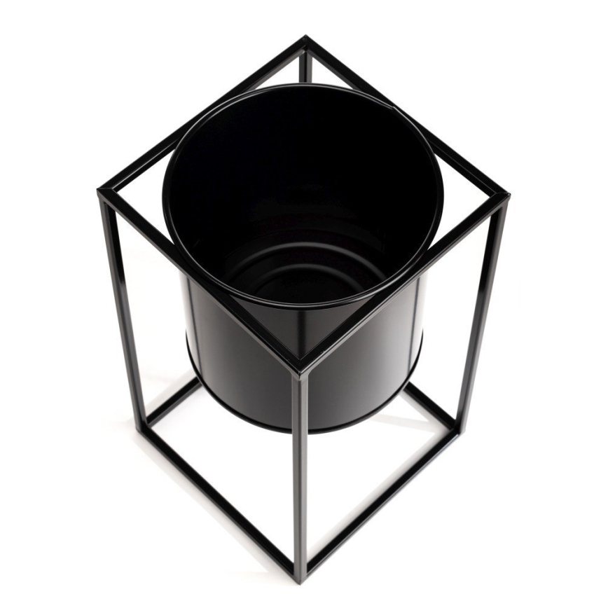 Kukkasteline RING 40x23 cm musta