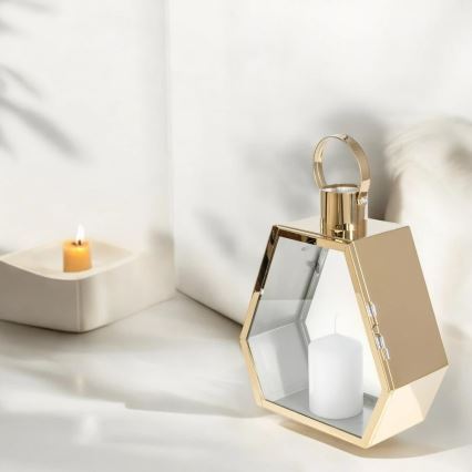 Kullanvärinen koristeellinen lyhty, 43 cm