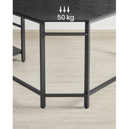 Kulmakirjoituspöytä SOLEA musta