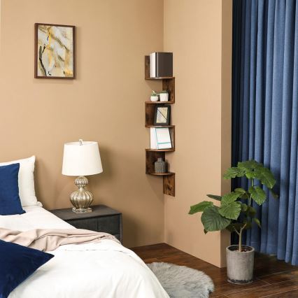 Kulmaseinähylly SNAKE, ruskea