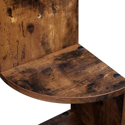 Kulmaseinähylly SNAKE, ruskea