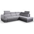 Kulmasohva L-mallinen, avattava, säilytystilalla MATRIX harmaa oikea