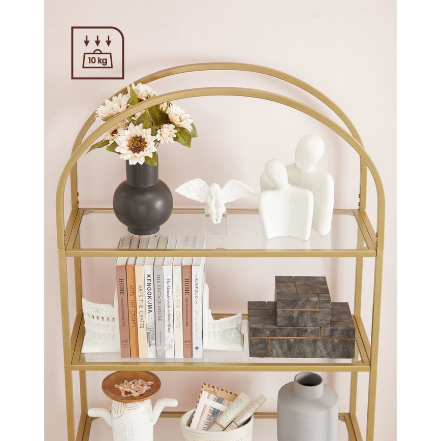 Kultainen GLASY-kirjahylly