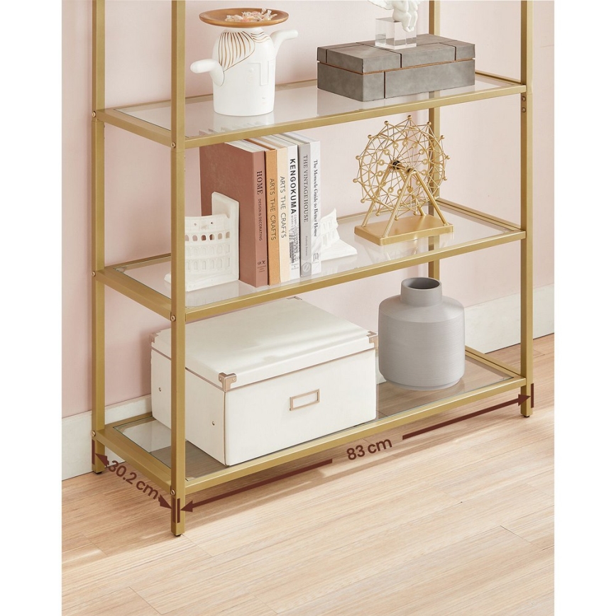 Kultainen GLASY-kirjahylly