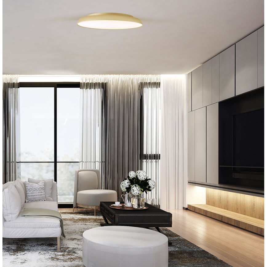 Kultainen LED-kattovalaisin ART LED/40W/230V