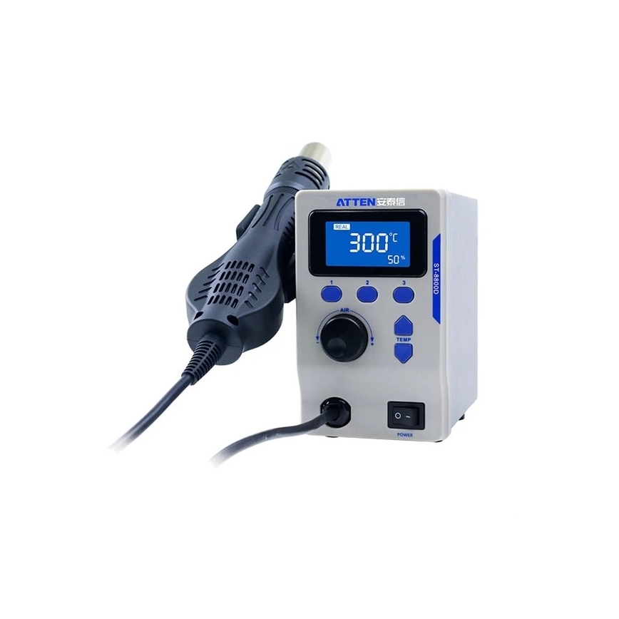 Kuumailmatyöasema LCD-näytöllä 800W/230V