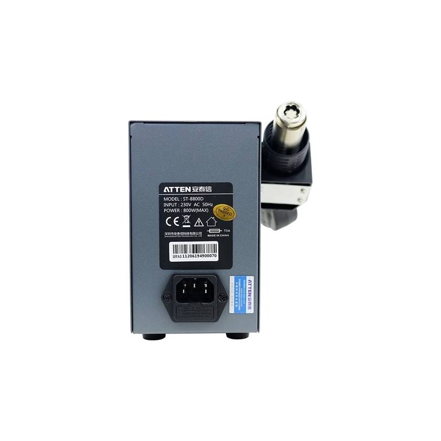 Kuumailmatyöasema LCD-näytöllä 800W/230V