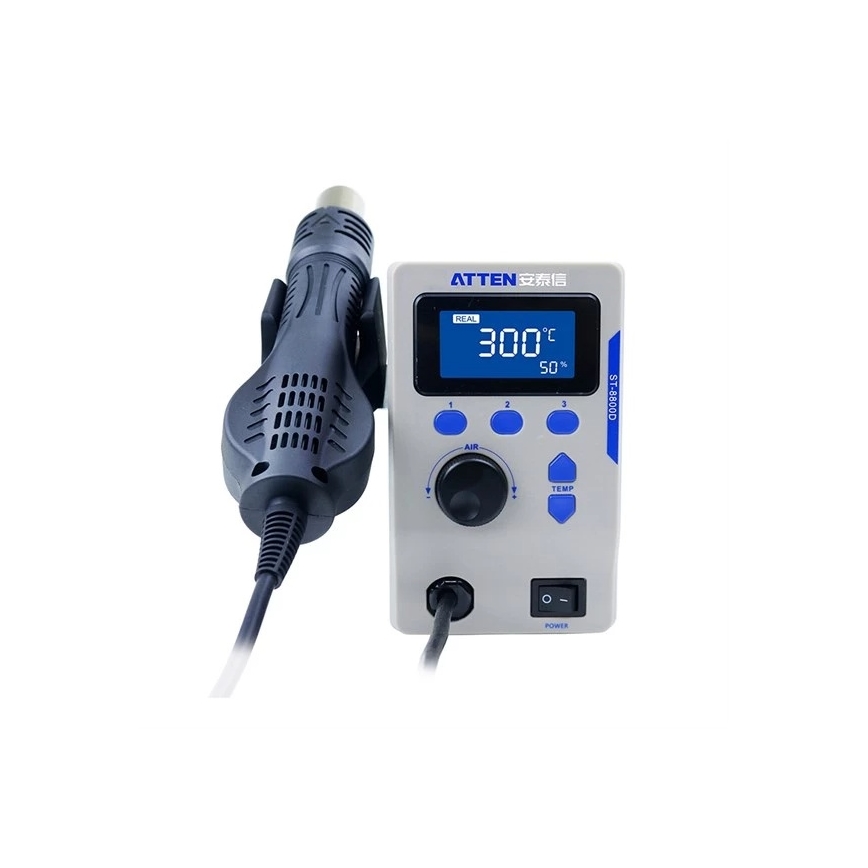 Kuumailmatyöasema LCD-näytöllä 800W/230V
