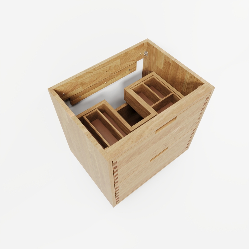 Kylpyhuoneen allaskaappi GRIBSKOV 60 cm beige/tammi
