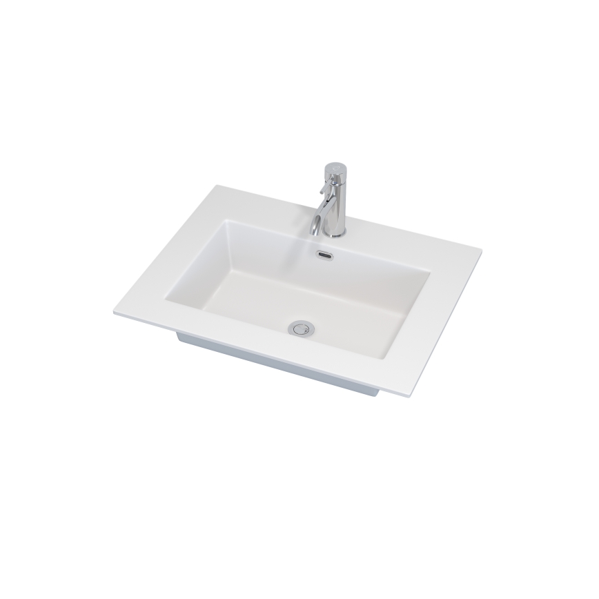 Kylpyhuoneen allaskaappi GRIBSKOV 60 cm beige/tammi/valkoinen