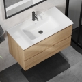 Kylpyhuoneen allaskaappi KENWOOD 91 cm tammi/valkoinen