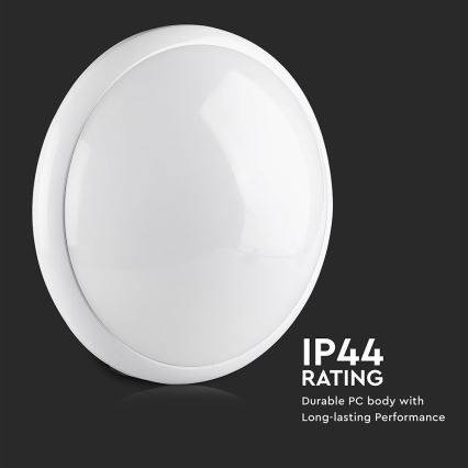 Kylpyhuoneen kattovalaisin anturilla 1xE27/60W/230V IP44 ø 29,6 cm