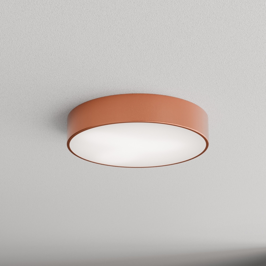 Kylpyhuoneen kattovalaisin anturilla CLEO 3xE27/24W/230V Ø 40 cm kuparinvärinen IP54