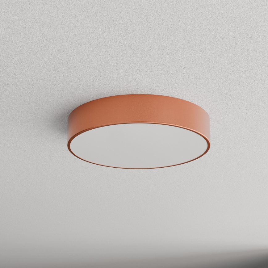 Kylpyhuoneen kattovalaisin anturilla CLEO 3xE27/24W/230V Ø 40 cm kuparinvärinen IP54