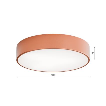 Kylpyhuoneen kattovalaisin anturilla CLEO 3xE27/24W/230V Ø 40 cm kuparinvärinen IP54